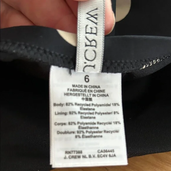 J. Crew Black and White Polka Dot One-Piece Swimsuit - Picture 8 of 10